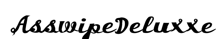 AsswipeDeluxxe font preview