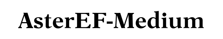 AsterEF-Medium font preview
