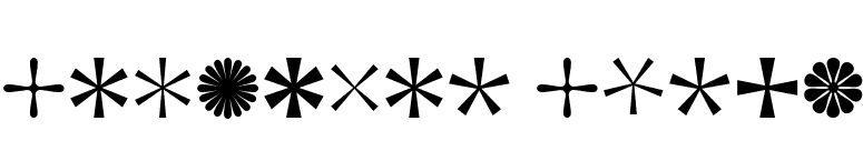 Asterisp Alpha font preview