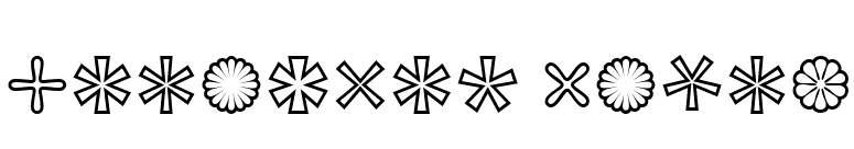 Asterisp Delta font preview