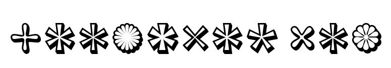 Asterisp Eta font preview