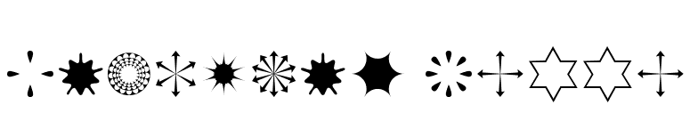 Asterisp Gamma font preview