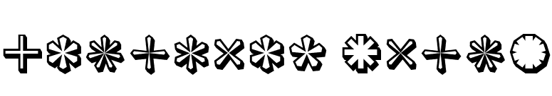 Asterisp Theta font preview