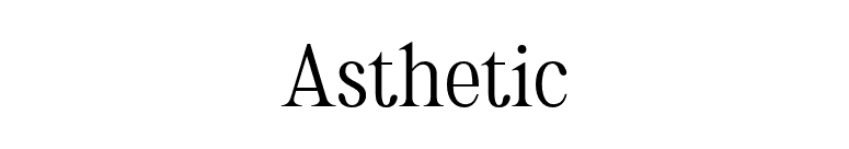 Asthetic font preview