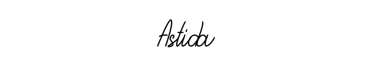 Astida font preview