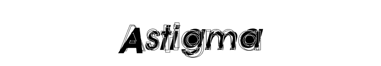 Astigma font preview