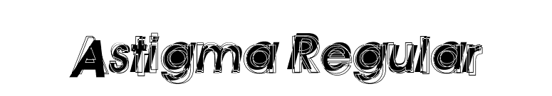 Astigma Regular font preview