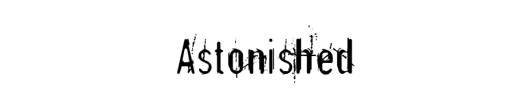 Astonished font preview