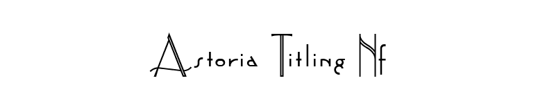 Astoria Titling Nf font preview