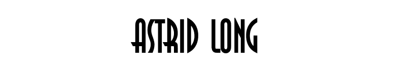 Astrid Long font preview