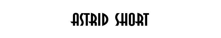 Astrid Short font preview