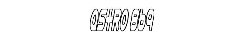 Astro 869 font preview