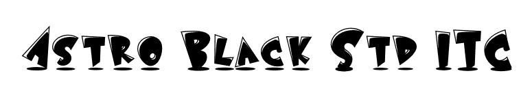 Astro Black Std ITC font preview