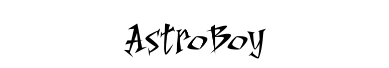 AstroBoy font preview