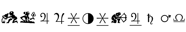 AstrologyP01 font preview