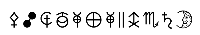 AstrologyP02 font preview