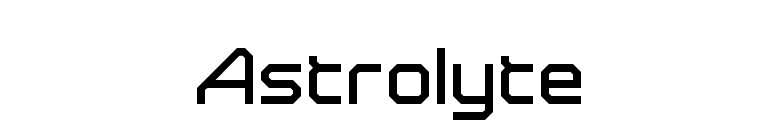Astrolyte font preview