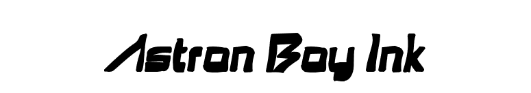 Astron Boy Ink font preview