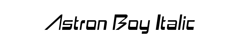 Astron Boy Italic font preview