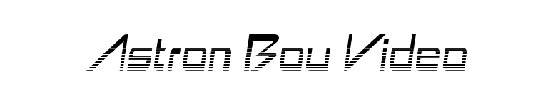 Astron Boy Video font preview