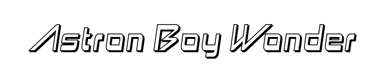 Astron Boy Wonder font preview