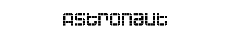 Astronaut font preview