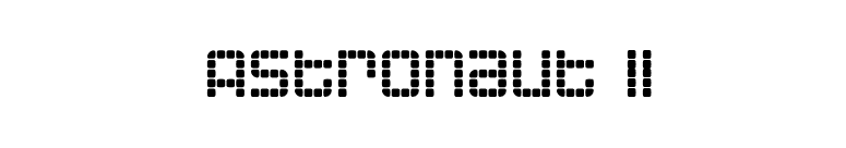 Astronaut II font preview