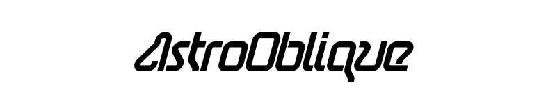 AstroOblique font preview