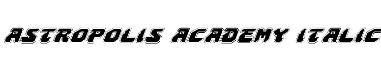 Astropolis Academy Italic font preview
