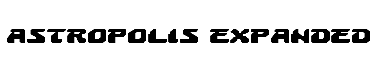 Astropolis Expanded font preview