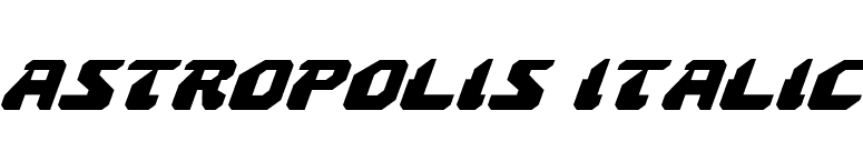 Astropolis Italic font preview