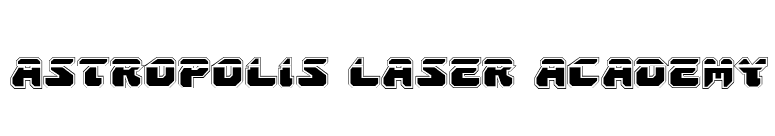 Astropolis Laser Academy font preview