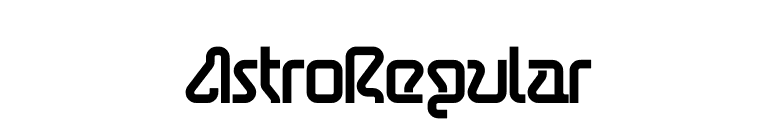 AstroRegular font preview