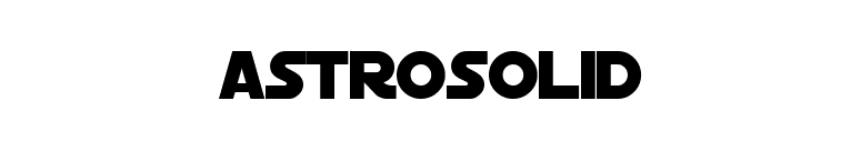 AstroSolid font preview