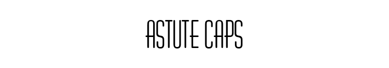 Astute Caps font preview