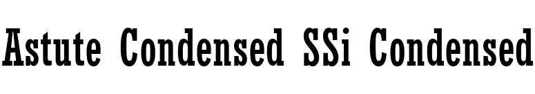 Astute Condensed SSi Condensed font preview