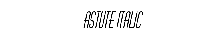 Astute Italic font preview