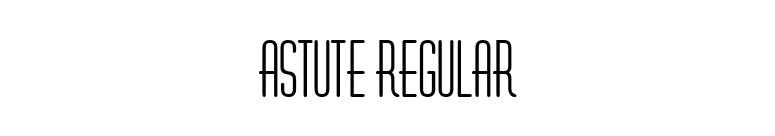 Astute Regular font preview