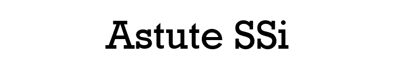 Astute SSi font preview