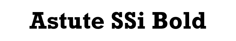 Astute SSi Bold font preview