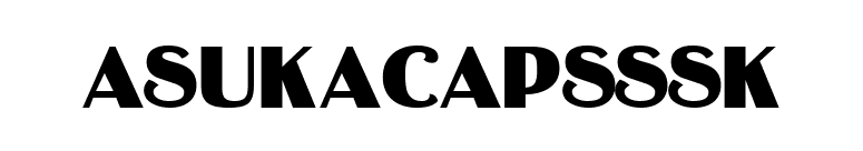 AsukaCapsSSK font preview