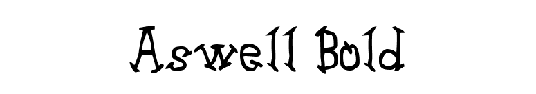 Aswell Bold font preview