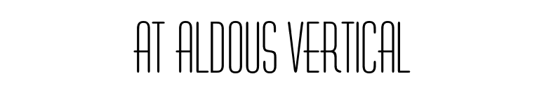 AT Aldous Vertical font preview