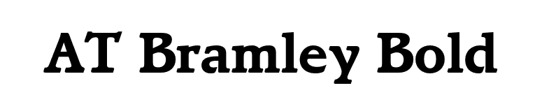 AT Bramley Bold font preview