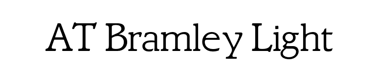 AT Bramley Light font preview