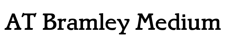 AT Bramley Medium font preview
