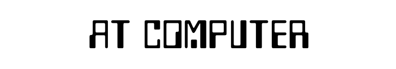 AT Computer font preview