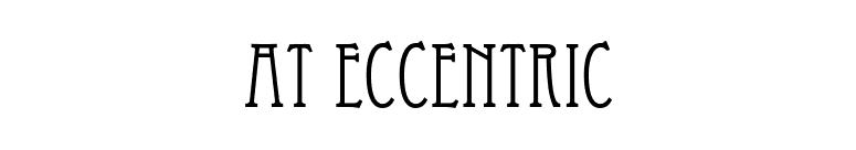 AT Eccentric font preview