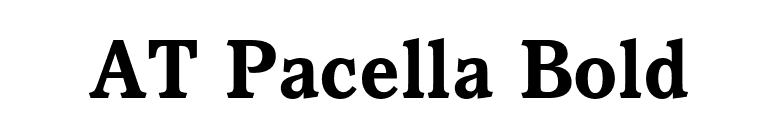 AT Pacella Bold font preview