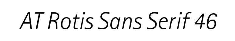 AT Rotis Sans Serif 46 font preview